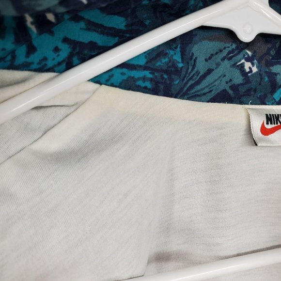 Vintage Nike Blue‎ Teal Abstract Windbreaker Jacket Small 90s Streetwear Skater - Picture 6 of 10